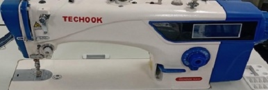 Máquina De Costura Industrial Reta Eletrônica Programável Direct Drive Com Painel Touch Screen Techook TK20-5D